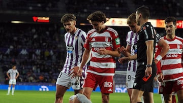 03/11/25 PARTIDO SEGUNDA DIVISION
VALLADOLID - GRANADA
ARBITRO OJAOS VALERA TARJETA ROJA EXPULSION DIEGO HORMIGO IVAN ALEJO