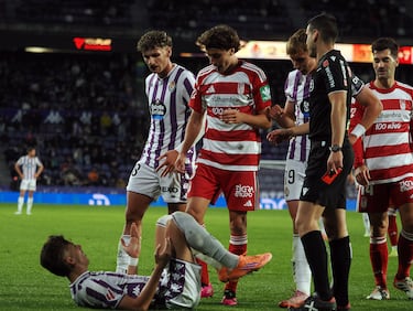 Malestar en el Granada por el polémico beso de Alejo a Hormigo