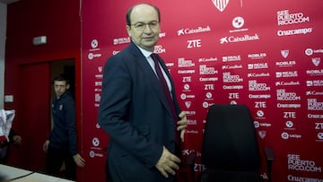 Jos&eacute; Castro, presidente del Sevilla, subray&oacute; ayer que todav&iacute;a hay 90 minutos en el Pizju&aacute;n.