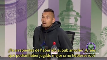 Primera pregunta a Kyrgios y directa a la yugular: respondió al periodista con un palo muy serio