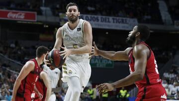 Rudy Fernández, durante el partido contra el Casademont Zaragoza.