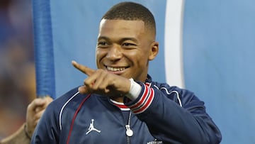 Paris Saint-Germain&#039;s French forward Kylian Mbappe during the French championship Ligue 1 football match between Paris Saint-Germain and RC Strasbourg on August 14, 2021 at Parc des Princes stadium in Paris, France - Photo Mehdi Taamallah / DPPI
 AFP