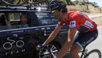 Alejandro Valverde en la tercera etapa de la Vuelta