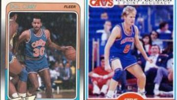 Dell Curry y Steve Kerr, con la camiseta de los Cleveland Cavaliers.
