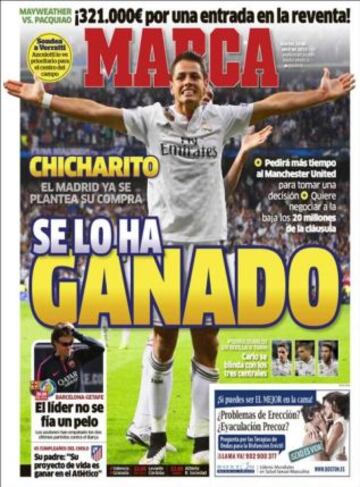 Portadas de la prensa deportiva