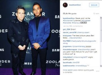 La intensa vida de Hamilton vista en sus redes sociales
