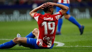 Matheus Cunha, en el Atlético-Levante.