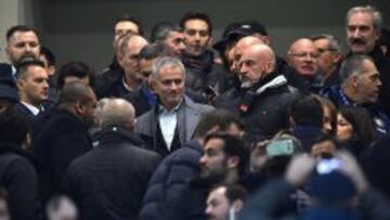 Mourinho durante el partido entre Inter de Milán y Sampdoria.