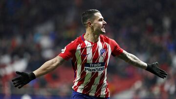 Vitolo celebrando su gol ante el Lleida.