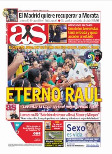 Las portadas de AS de noviembre