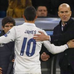 Zidane: James tuvo la pelota y lanzó buenos centros