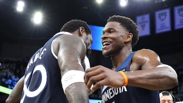 We have a finalist in each conference with the Indiana Pacers in the East and Minnesota in the West awaiting their opponents.