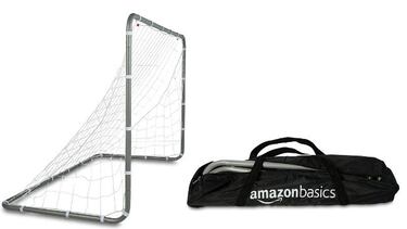 Entrena y juega donde quiera que vayas con esta portería de fútbol Amazon Basics