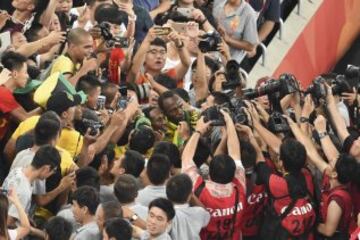 Usain Bolt tras ganar la final de los 200 metros.