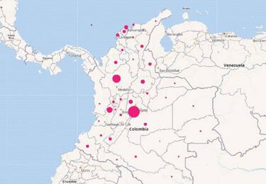Mapa de casos y muertes por coronavirus por departamentos en Colombia: hoy, 24 de octubre