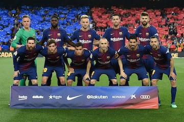 Equipo del Barcelona.