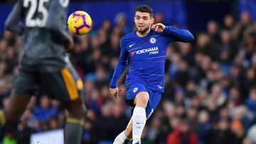 Mateo Kovacic durante un partido con el Chelsea FC.