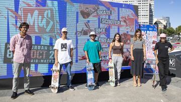 Presentación del Madrid Urban Sports 2021 en la Plaza de Colón de Madrid.