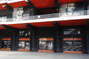 Exposición de la historia del club en Mestalla.