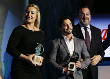 Lydia Valentín, Campeona de Europa y Josue Brachi, Campeón de Europa.