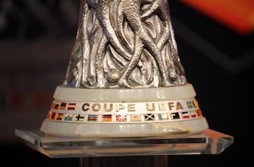 Soccer Football - Europa League - Round of 32 Draw - Nyon, Switzerland - December 17, 2018 General view of the Europa League trophy