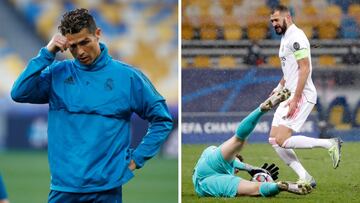 Cristiano Ronaldo y Karim Benzema.
