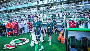 Salinas, Yeray y Villalibre, del Racing.