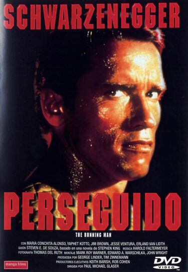 Una vez más Schwarzenegger es el protagonista de una de las películas de esta lista. Basada en una novela de Stephen King (The Running Man) cuenta como, en un futuro distópico, existe un concurso en el que los participantes, presos convictos, son perseguidos por asesinos. Si consiguen escapar, conseguirán la libertad. Nuestro protagonista es uno de esos concursantes y además de luchar por su vida, pretende poner de manifiesto la crueldad y el abuso del sistema.