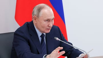 Russian President Vladimir Putin chairs a meeting on development of unmanned aviation in the city of Togliatti, Russia January 28, 2025. Sputnik/Vyacheslav Prokofyev/Pool via REUTERS ATTENTION EDITORS - THIS IMAGE WAS PROVIDED BY A THIRD PARTY.