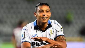 Luis Muriel en un partido de Atalanta en la Serie A