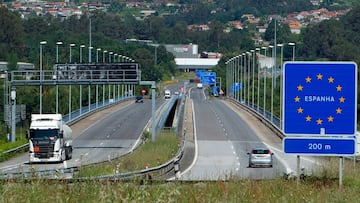 Vista del puente internacional entre Tuy (Pontevendra) y Valença (Portugal). EFE/ Salvador Sas/Archivo