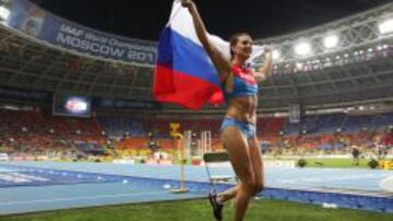 La última prueba de Yelena y su última victoria: el Mundial de Moscú 2013.