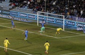 0-1. Gerard anotó el gol de la victoria del conjunto amarillo.