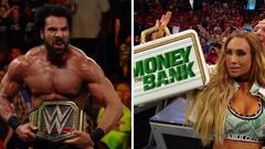 Jinder Mahal y Carmella celebran sus victorias en Money in the Bank.