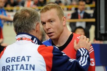 Sir Chris Hoy at the 2011 world track championships in Apeldoorn