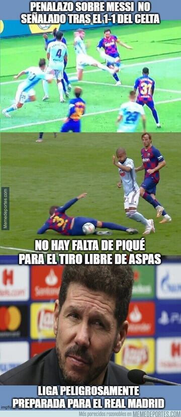 El Barça, el Real Madrid... Los memes de la jornada