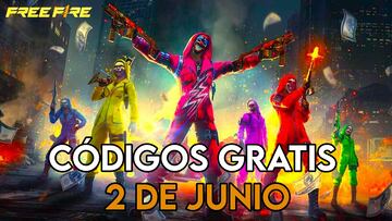 Free Fire códigos gratis 2 de junio