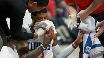Paul George da la victoria a los Clippers con la nariz casi rota