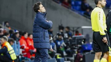 Rubi, durante el partido ante el Real Madrid.