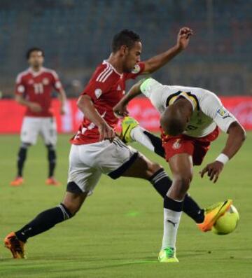 Egipto-Ghana. Ahmed al-Shenawy y Andre Ayew.