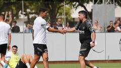 Gattuso saluda a Marcos André.
 
