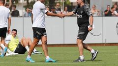 Gattuso saluda a Marcos André.
 
