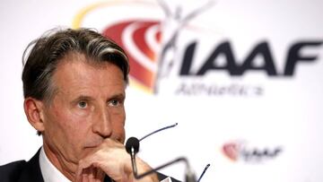 NOG01 MÓNACO (MÓNACO), 01/12/2016.- El presidente de la Federación Internacional de Atletismo (IAAF), Sebastian Coe, participa en la edición 204 del Consejo de la IAAF en Mónaco, hoy 1 de diciembre de 2016. La IAAF ha puesto en marcha un portal de internet en seis idiomas para presentar de forma anónima y confidencial denuncias relacionadas con el dopaje. EFE/Sebastien Nogier