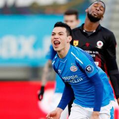 Chucky Lozano le da el triunfo al PSV; es líder de goleo en Holanda