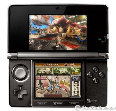 Monster Hunter 3G estrenará el segundo stick analógico de 3DS