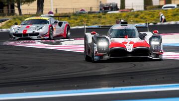 El Toyota TS050, en Paul Ricard. 