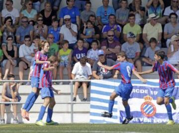 Partido de la final de los Alevines entre el Levante y el Espanyol. 