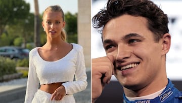 Montaje de Maguie Corceiro y Lando Norris