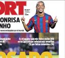 Neymar y Ronaldinho en la prensa de Barcelona