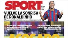 Neymar y Ronaldinho en la prensa de Barcelona